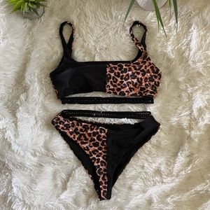 Shein Reversible Bathing Suit Set